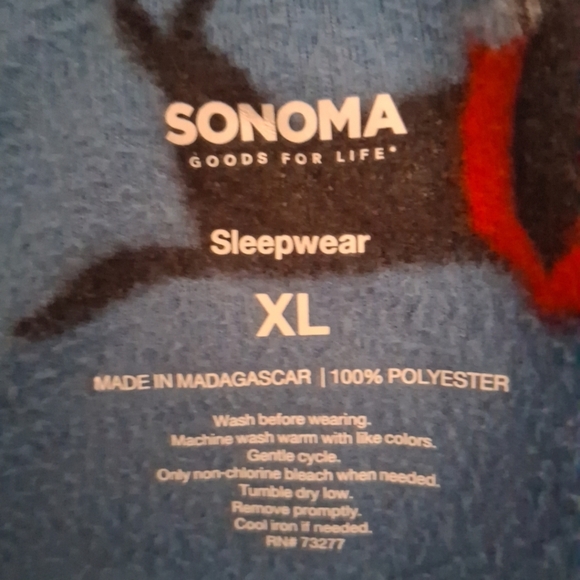 Blue Dog Print Men's Lounge Pants - Picture 4 of 4